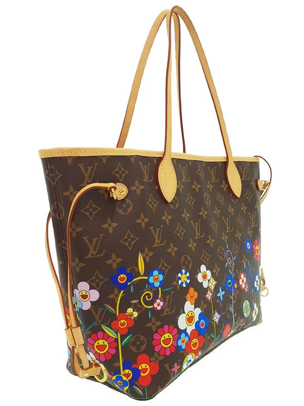 Louis Vuitton Bag Murakami LV Takashi Monogram Tote Neverfull TM Brown